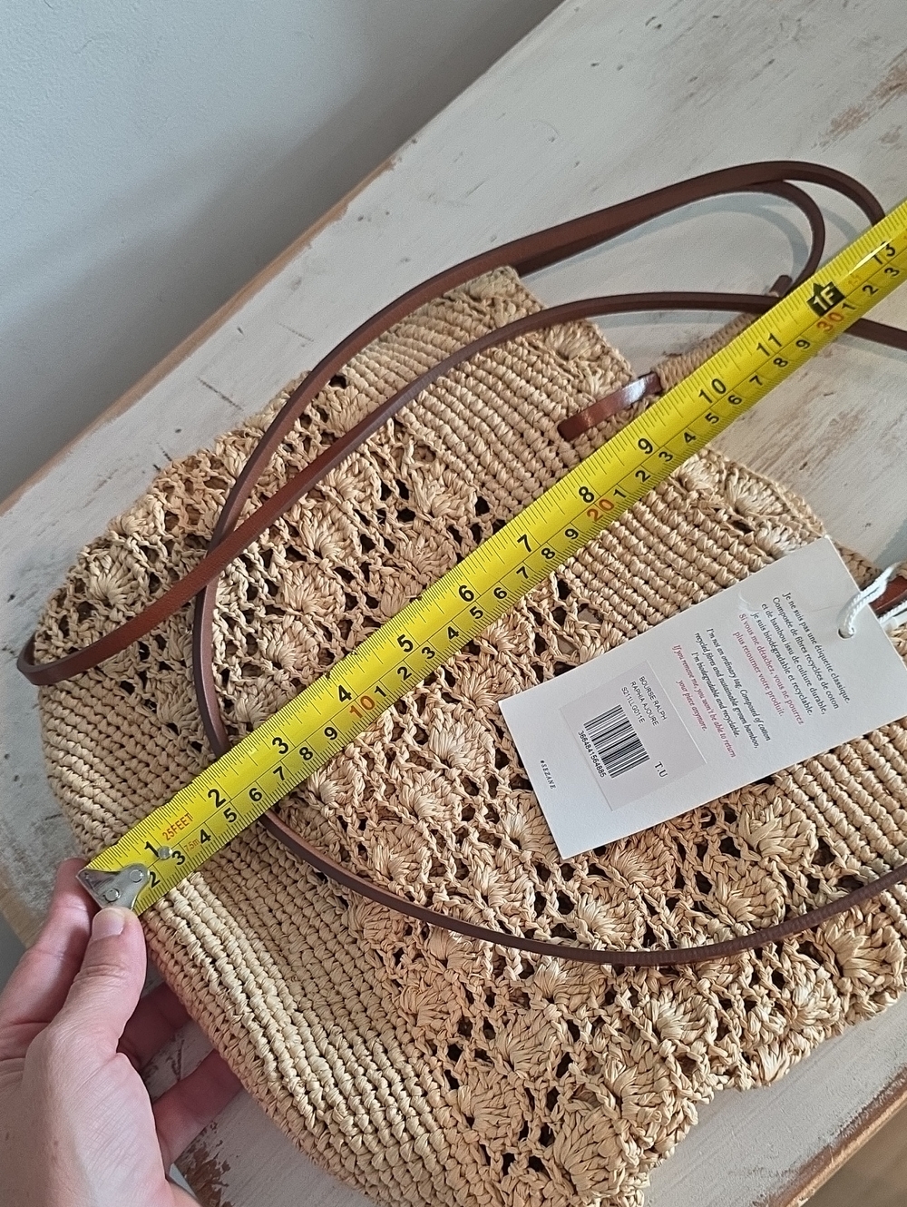 NWT Sezane Ralph Weaved Bag In Raffia - Picture 12 of 13